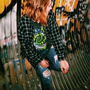 High Waisted Ripped Skinny Jeans